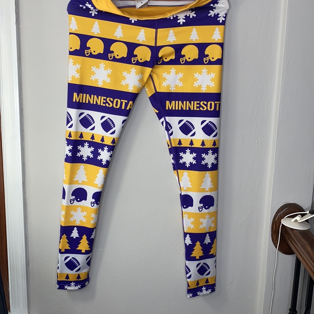 MINNESOTA VIKINGS FOOTBALL LEGGINGS